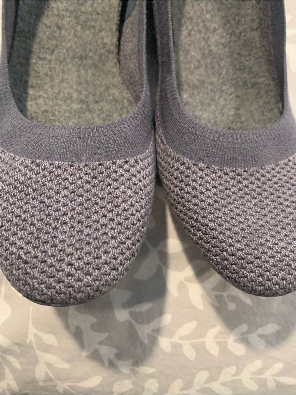 Allbirds Women's Grey  Knit Ballet Flats